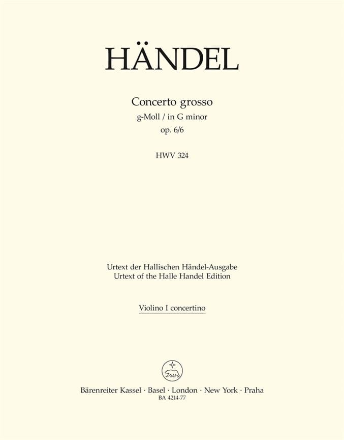 Concerto grosso in G minor Op.6/6 (HWV 324)